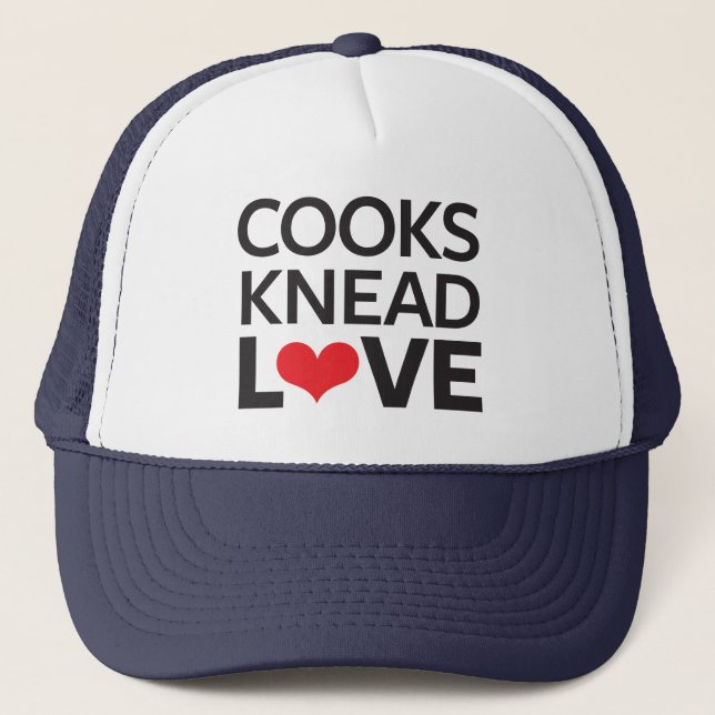 Casquette Les cuisiniers malaxent l'amour (Devant)