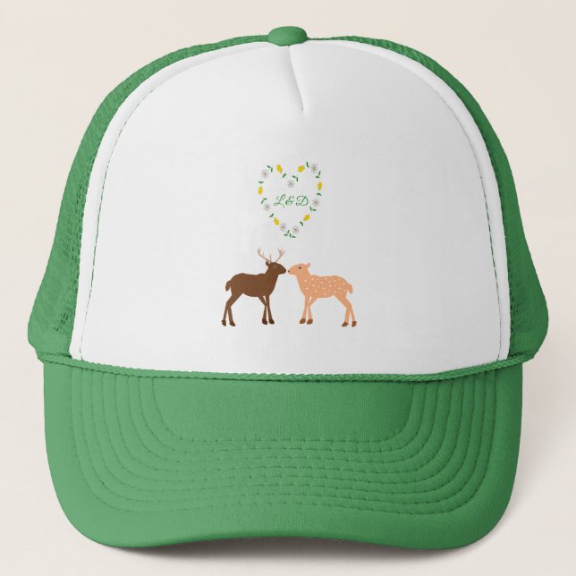 Casquette Les Deux et Daisy Heart Custom (Devant)