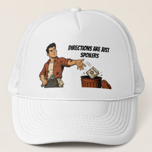 Casquette Les directions sont juste des spoilers drôles