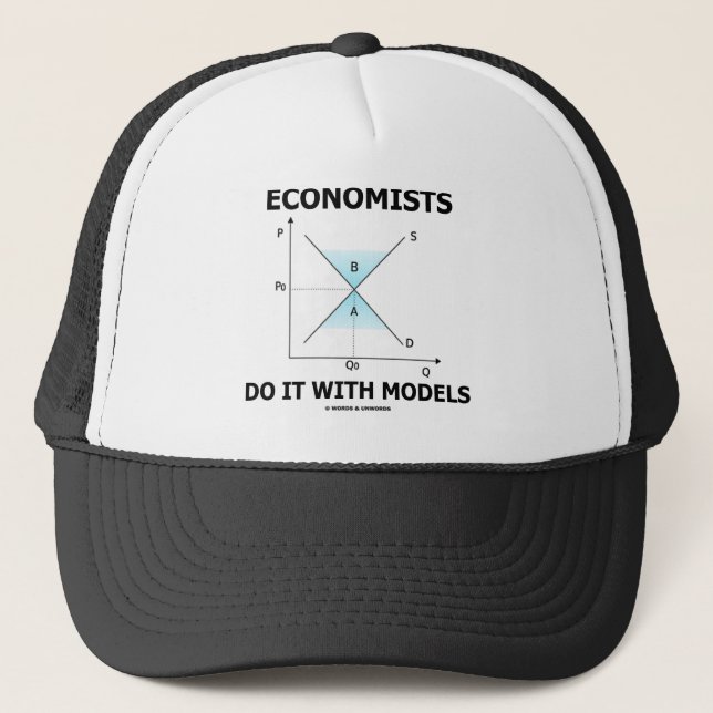 Casquette Les économistes le font avec des modèles (l'humour (Devant)