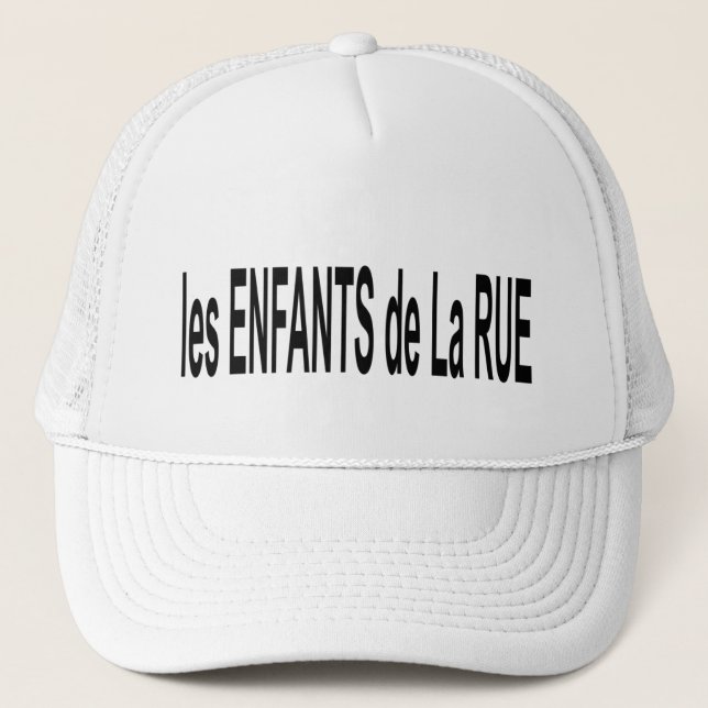 Casquette les ENFANTS de la RUE routier (Devant)