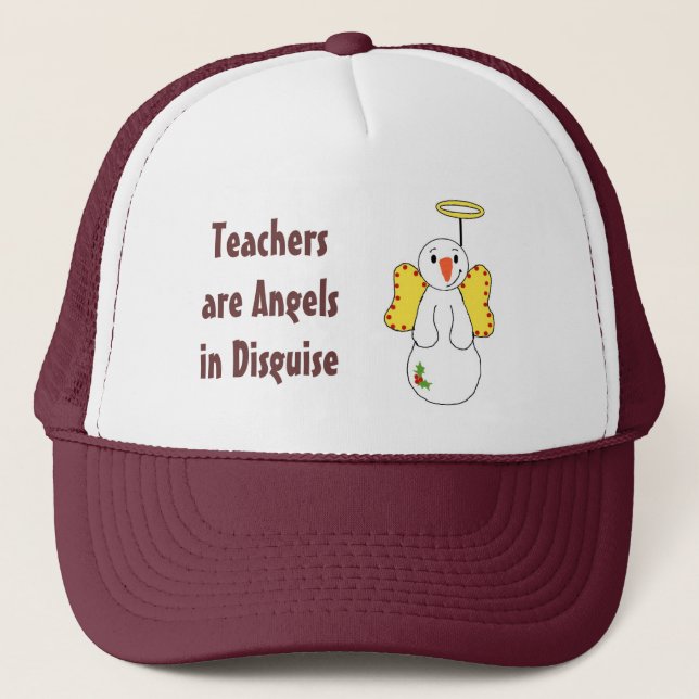 Casquette Les enseignants sont des anges déguisés (Devant)