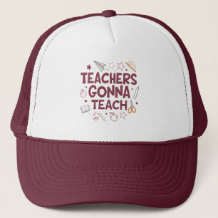 Casquette Les Enseignants Vont Enseigner Joli Professeur Ros