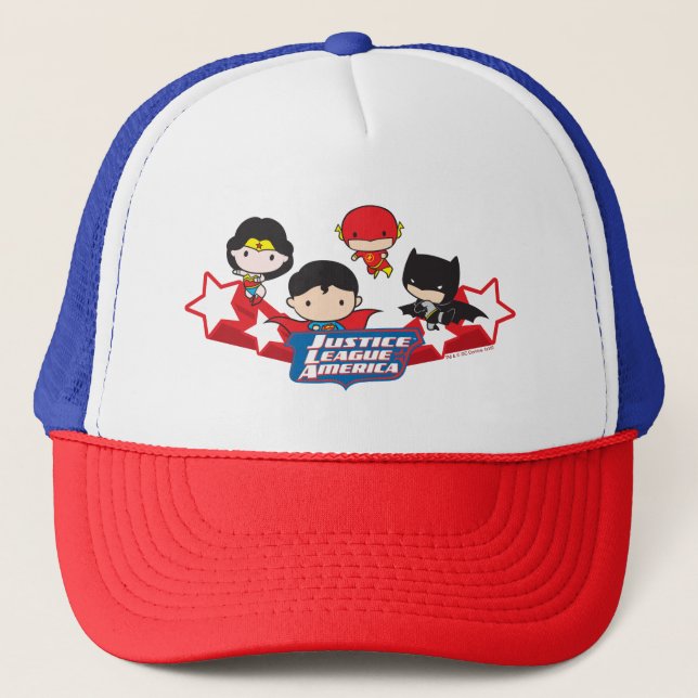 Casquette Les étoiles de la Chibi Justice League of America (Devant)