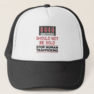 Casquette Les êtres humains ne devraient pas être vendus p