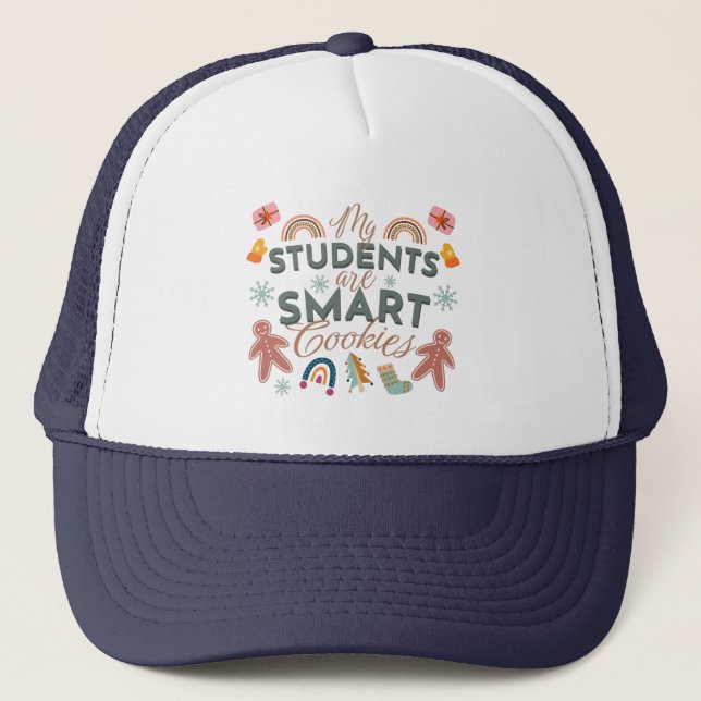 Casquette Les étudiants sont Smart Cookies Boho Christmas Te (Devant)