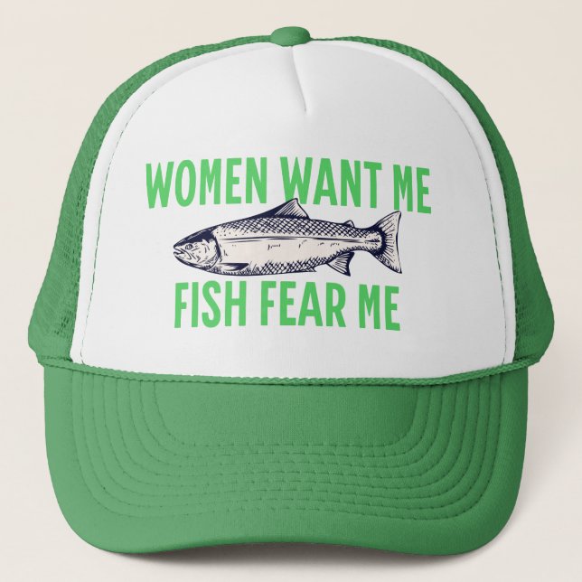 Casquette Les Femmes Me Veulent, Les Poissons Me Craignent - (Devant)