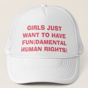 Casquette Les filles féministes veulent juste avoir des