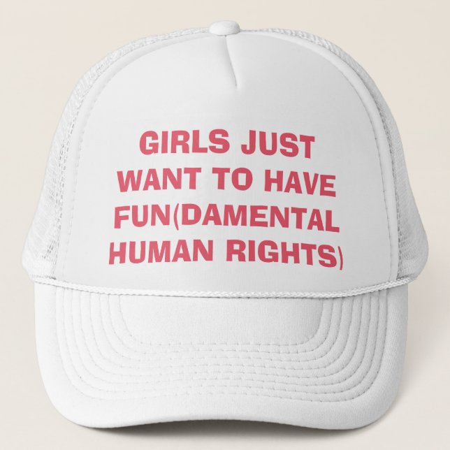 Casquette Les filles féministes veulent juste avoir des (Devant)