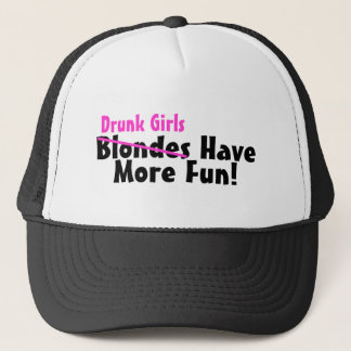 Casquette Les filles ivres ont plus de rose d'amusement