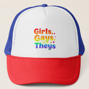 Casquette Les filles, les gays, et ils sont LGBT Pride Mois