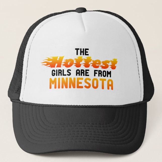 Casquette Les filles les plus chaudes sont du Minnesota (Devant)