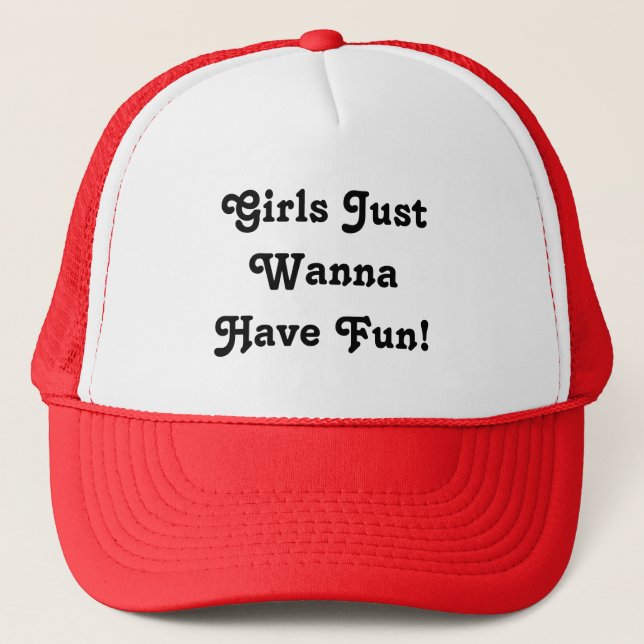 Casquette Les filles veulent juste avoir l'amusement ! (Devant)
