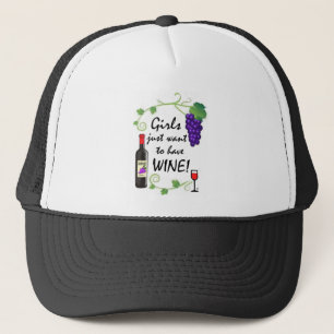 Casquette Les filles veulent juste prendre le vin !