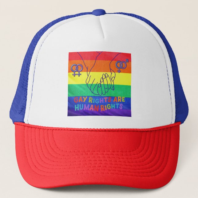 Casquette Les gays ont des droits (Devant)