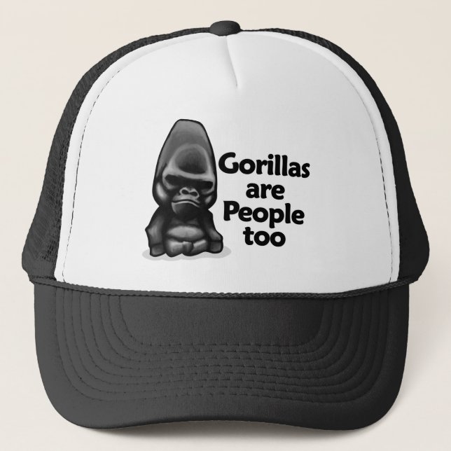 Casquette Les gorilles sont les gens aussi (Devant)