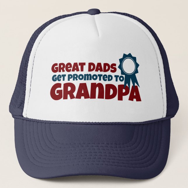 Casquette Les grands papas sont promus à grand-père (Devant)