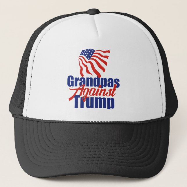 Casquette Les grands pas contre Trump (Devant)