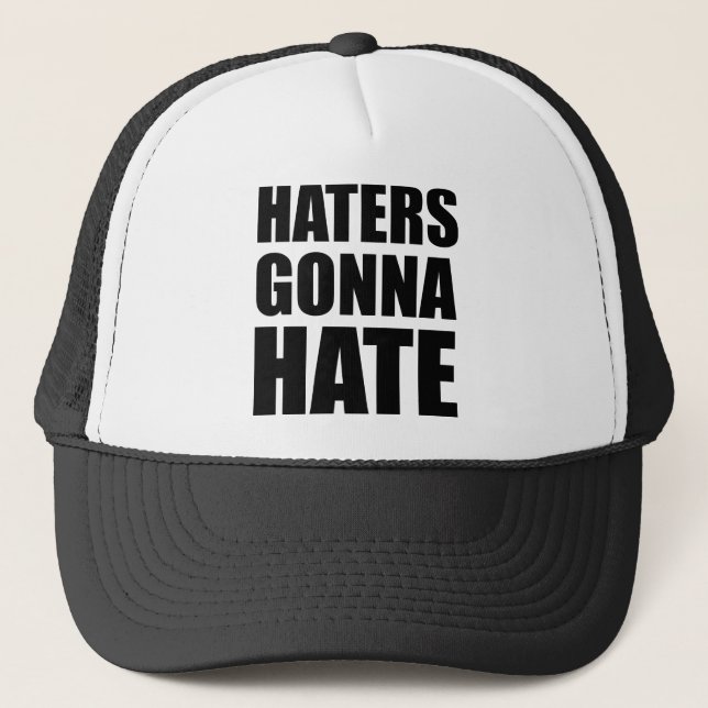 Casquette Les haineux vont haïr (Devant)