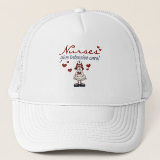 Casquette Les infirmières donnent des t-shirts et des cadeau