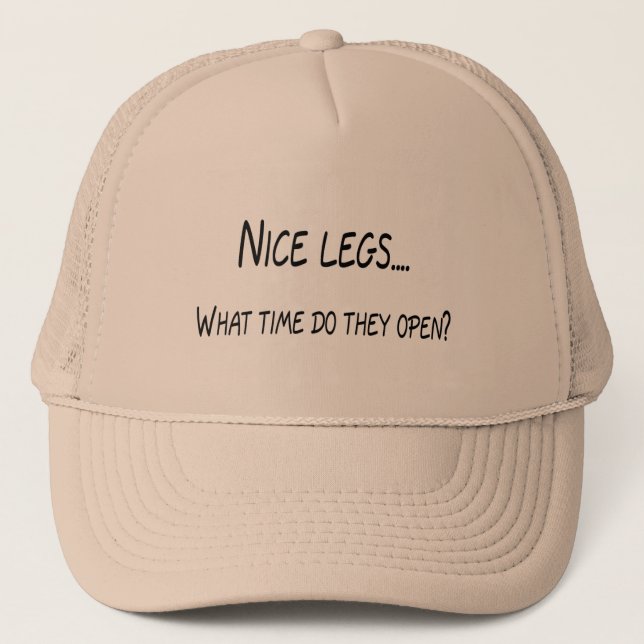 Casquette Les jambes intéressantes quand font elles (Devant)