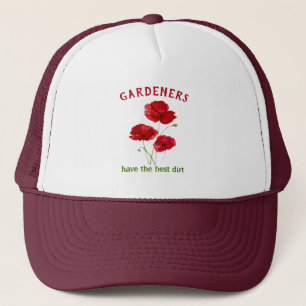 Casquette Les jardiniers ont le meilleur de l'aquarelle d'aq