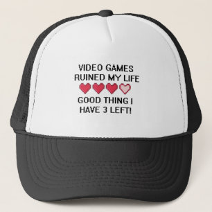 Casquette Les jeux vidéo ont ruiné mon style de vie 1