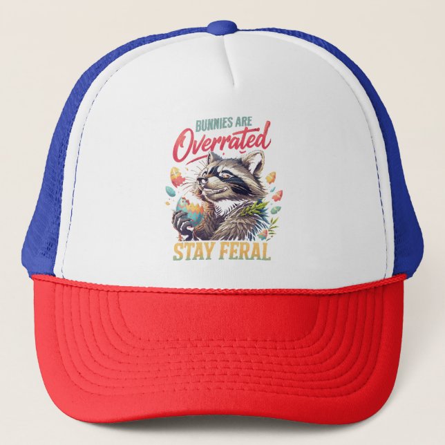 Casquette Les lapins sont surestimés Restez sauvage (Devant)