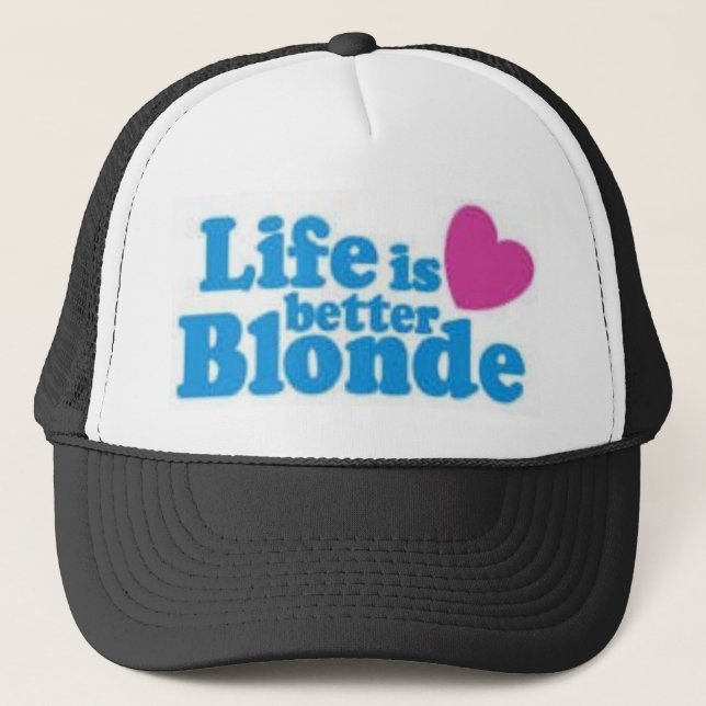 Casquette les lifes améliorent la blonde (Devant)
