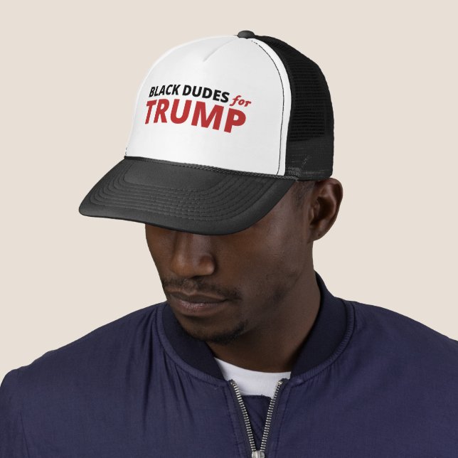 Casquette Les mecs noirs pour Trump (En situation)