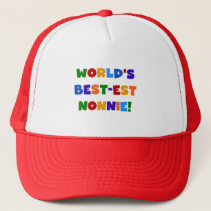 Casquette Les meilleurs cadeaux de couleur vive Nonnie du mo