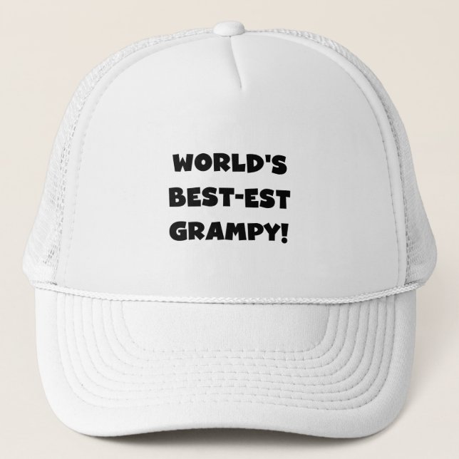 Casquette Les meilleurs cadeaux Grampy du monde de Black Tex (Devant)