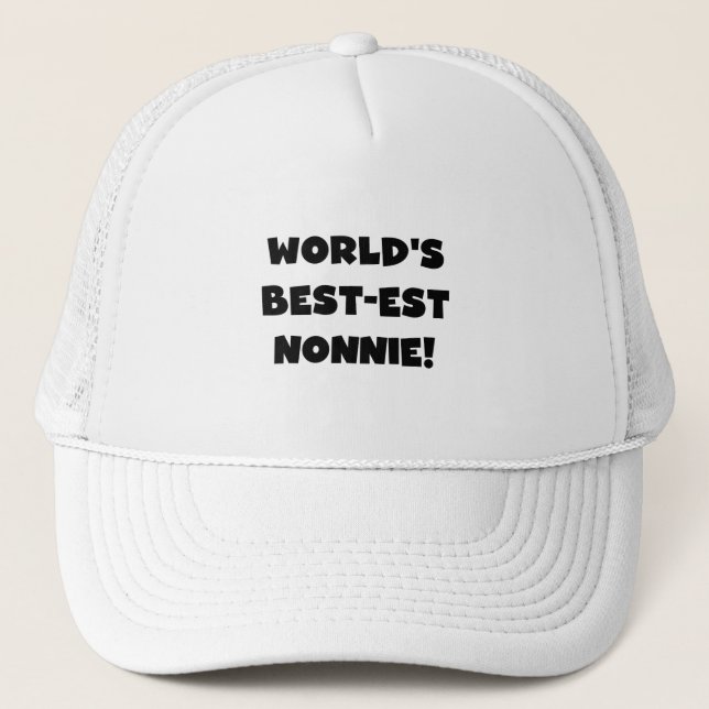 Casquette Les meilleurs cadeaux Nonnie du monde de Black Tex (Devant)