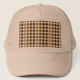 Casquette Les nuances des Pois Brown par Shirley Taylor