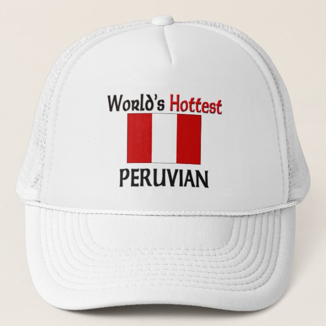 Casquette Les Péruviens les plus chauds du monde (Devant)