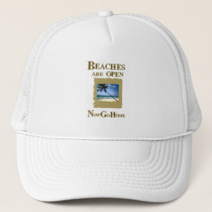 CASQUETTE LES PLAGES SONT OUVERTES MAINTENANT RENTREZ-VOUS