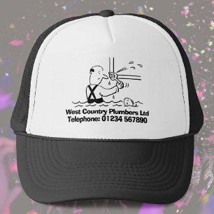 Casquette Les plombiers pour plomberie et réparation.