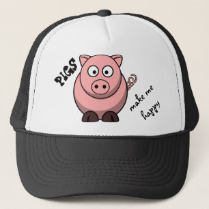 Casquette Les porcs me rendent heureux