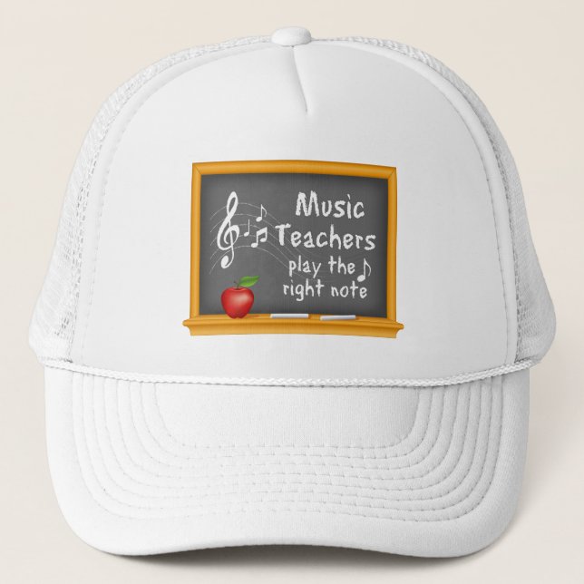 Casquette Les professeurs de musique jouent la bonne note (Devant)