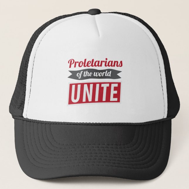 Casquette Les prolétaires du monde UNISSENT (Devant)