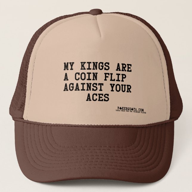 Casquette les rois sont secousse de pièce de monnaie contre (Devant)