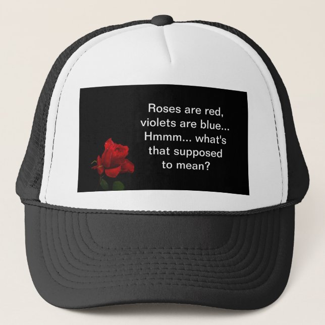 Casquette Les roses sont rouges (Devant)