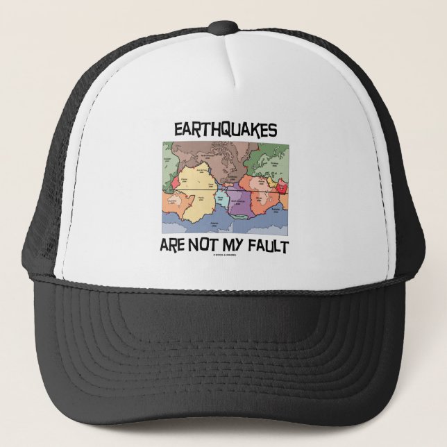 Casquette Les Séismes Ne Sont Pas Ma Faute (Tectonique Des P (Devant)