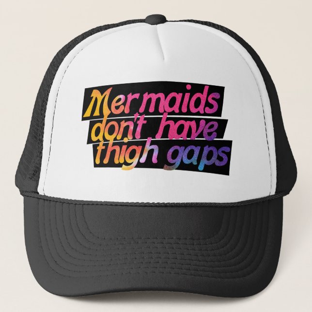 Casquette Les sirènes n'ont pas de trous de cuisse (Devant)