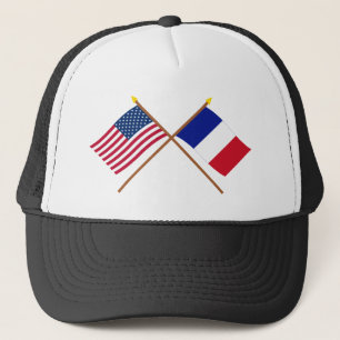 Casquette Les USA et drapeaux croisés par France