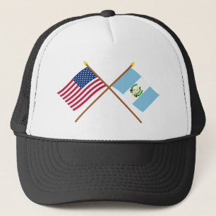 Casquette Les USA et drapeaux croisés par Guatemala