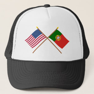 Casquette Les USA et drapeaux croisés par Portugal