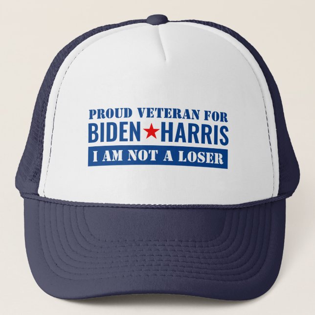 Casquette Les vétérans de l'élection de Biden Harris 2020 (Devant)