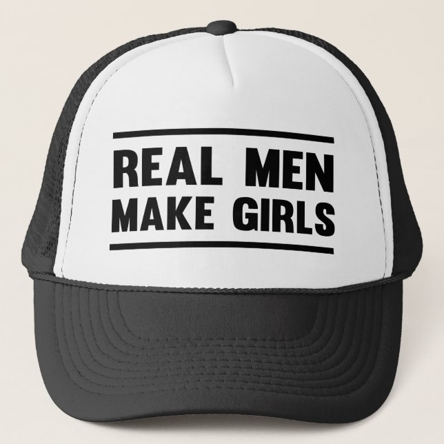 Casquette Les vrais hommes font des filles (Devant)