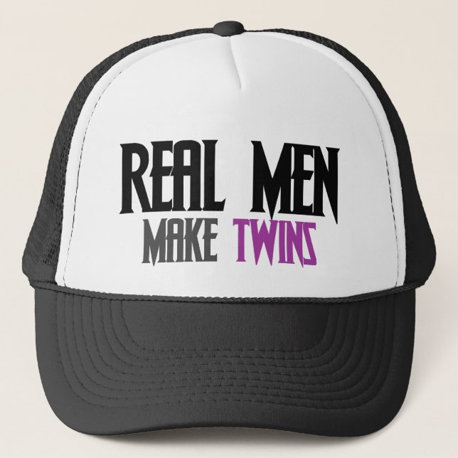Casquette Les vrais hommes font des jumeaux (Devant)